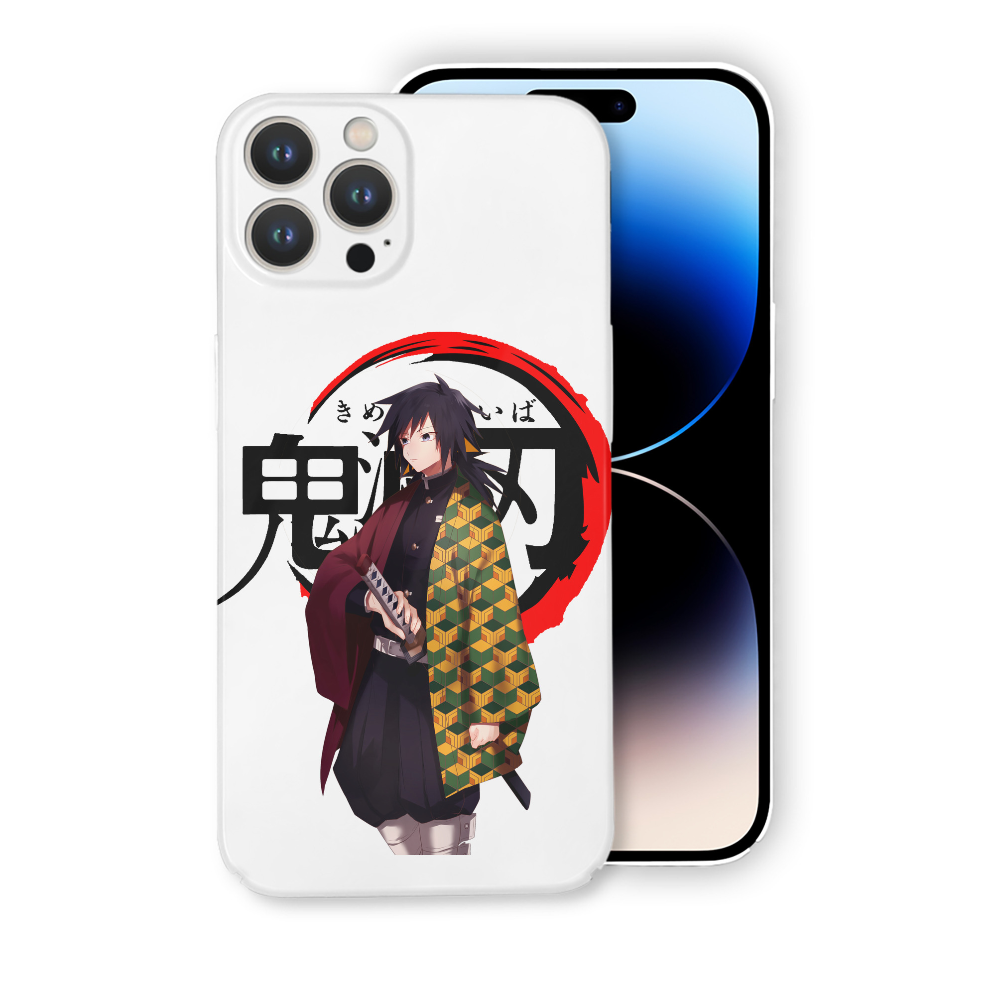 （画像用） 鬼滅の刃（きめつのやいば）水柱-冨岡 義勇／とみおか ぎゆう Tomioka Giyuu 【iPhone 14シリーズ対応】ハードケース